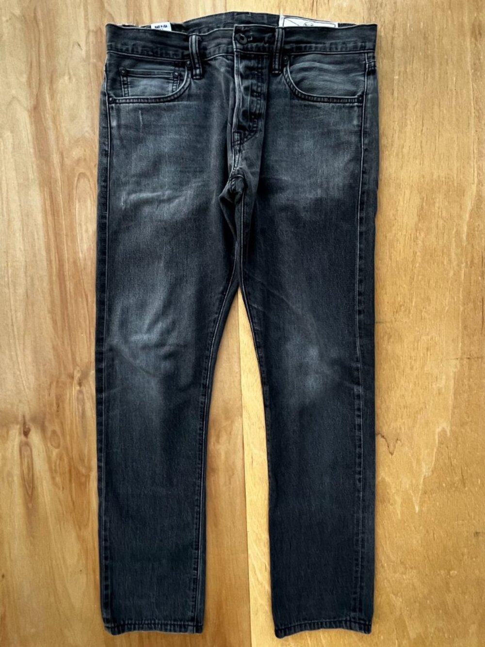 ROGUE TERRITORY SKINNY BUTTON FLY JEANS MEN’S sz 31W X 31L Black Distressed